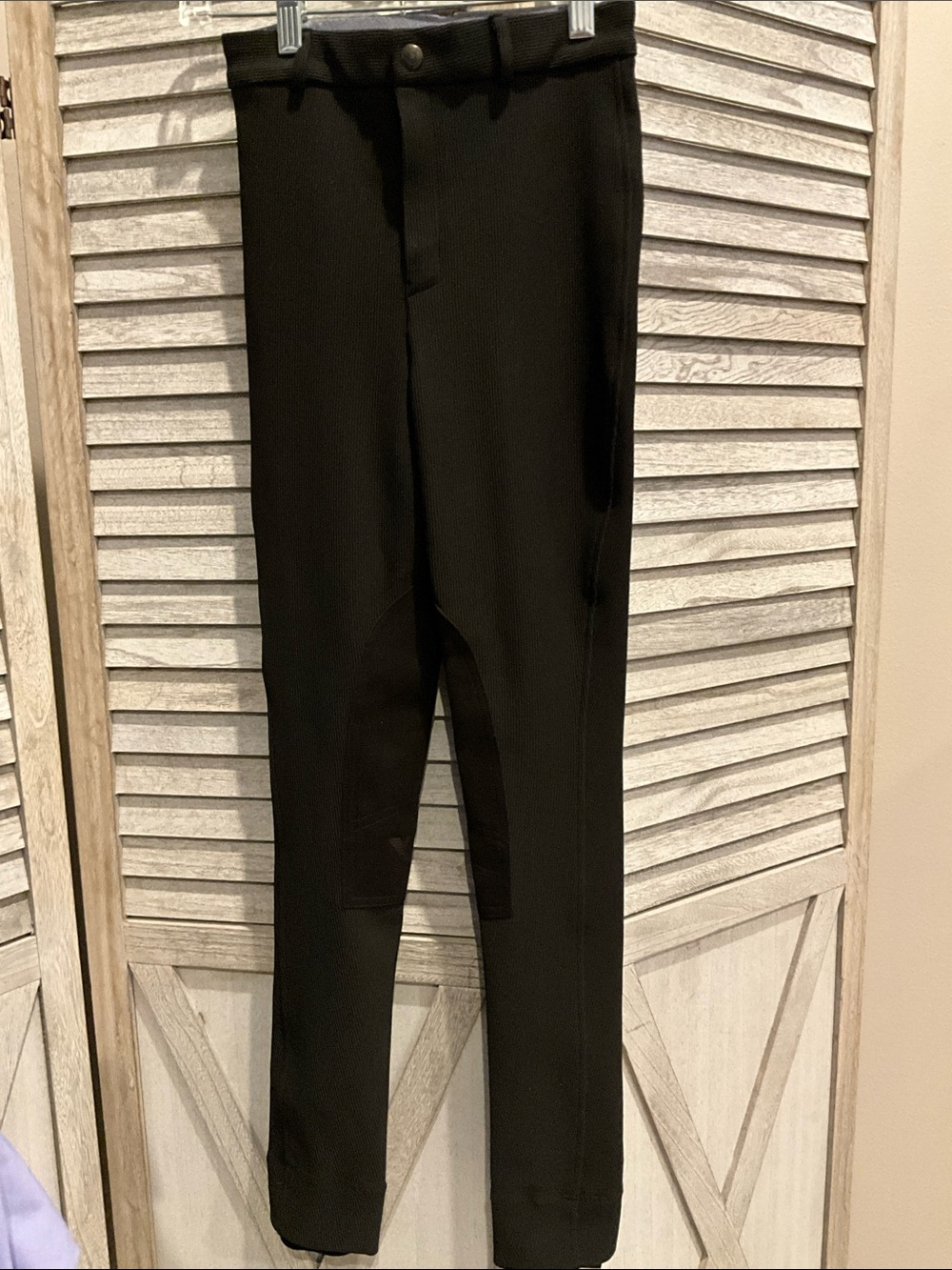 Gutos girls Black riding elastic waist Pants size 12, pre owned,